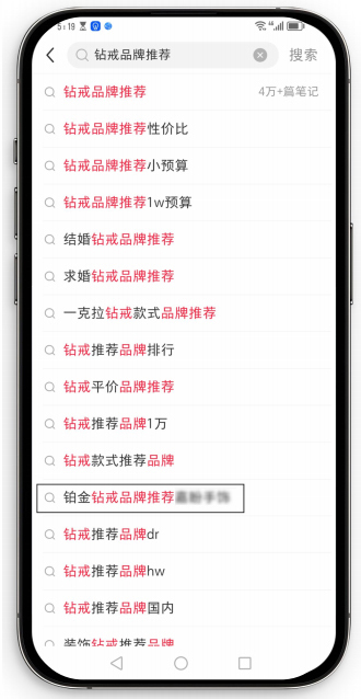 小红书下拉词优化案例